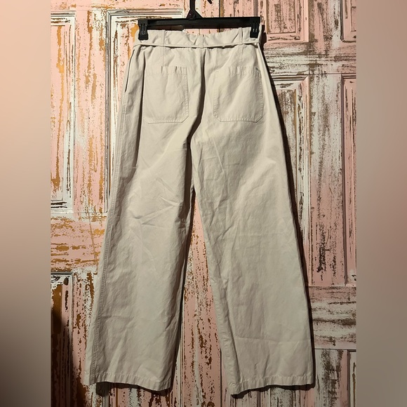 Calvin Klein Jeans Cream Wide Leg Pants - Picture 7 of 12